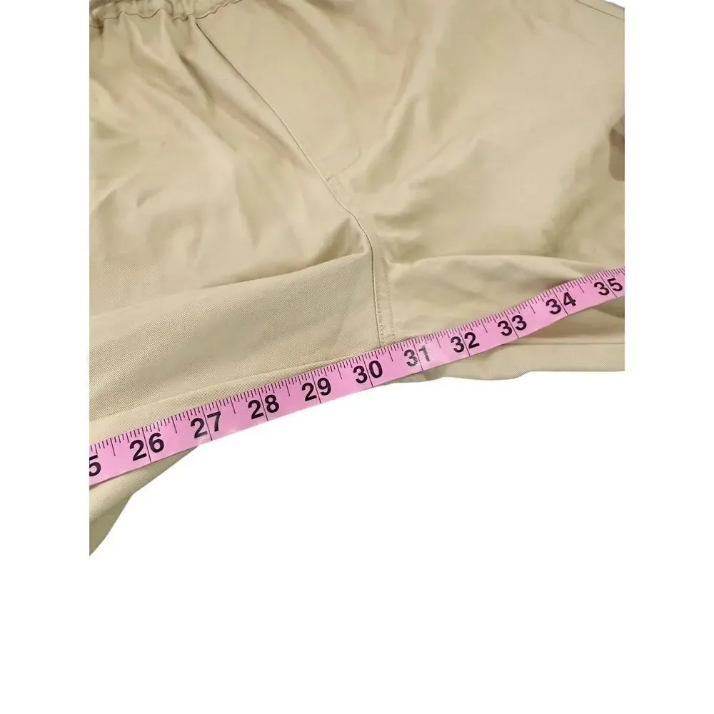 Frame Jeans Men's Wide-Leg Drawstring Cargo Pants Khaki Tan Men’s Small